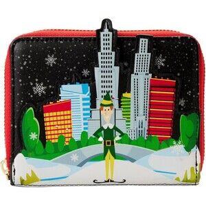 Loungefly Elf Buddy in Manhattan Skyline Zip Around Wallet